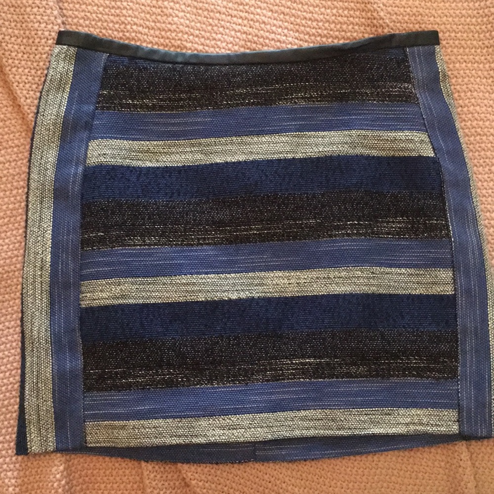 Blue stripe skirt